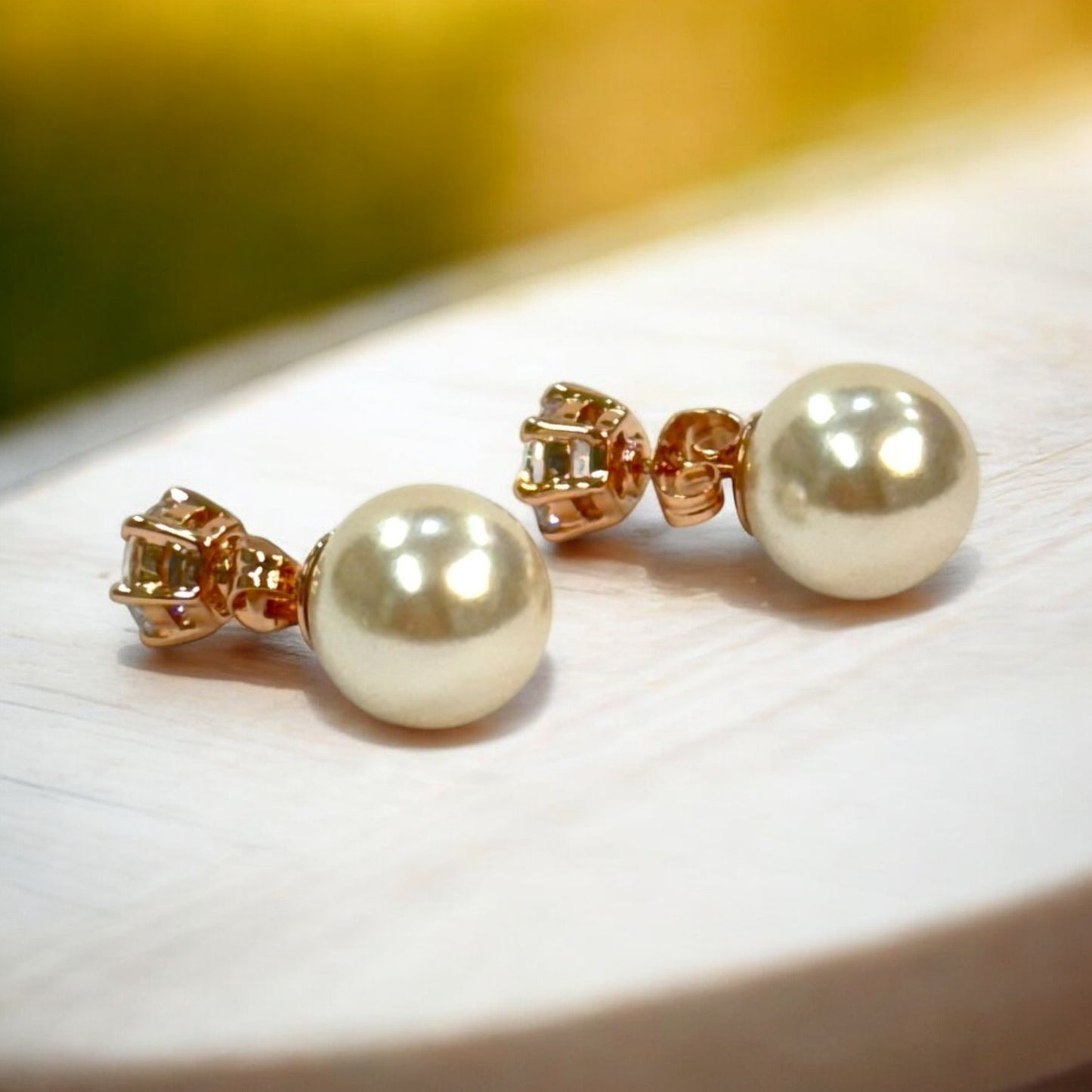 Pendientes Dobles (Perla y Cristal)