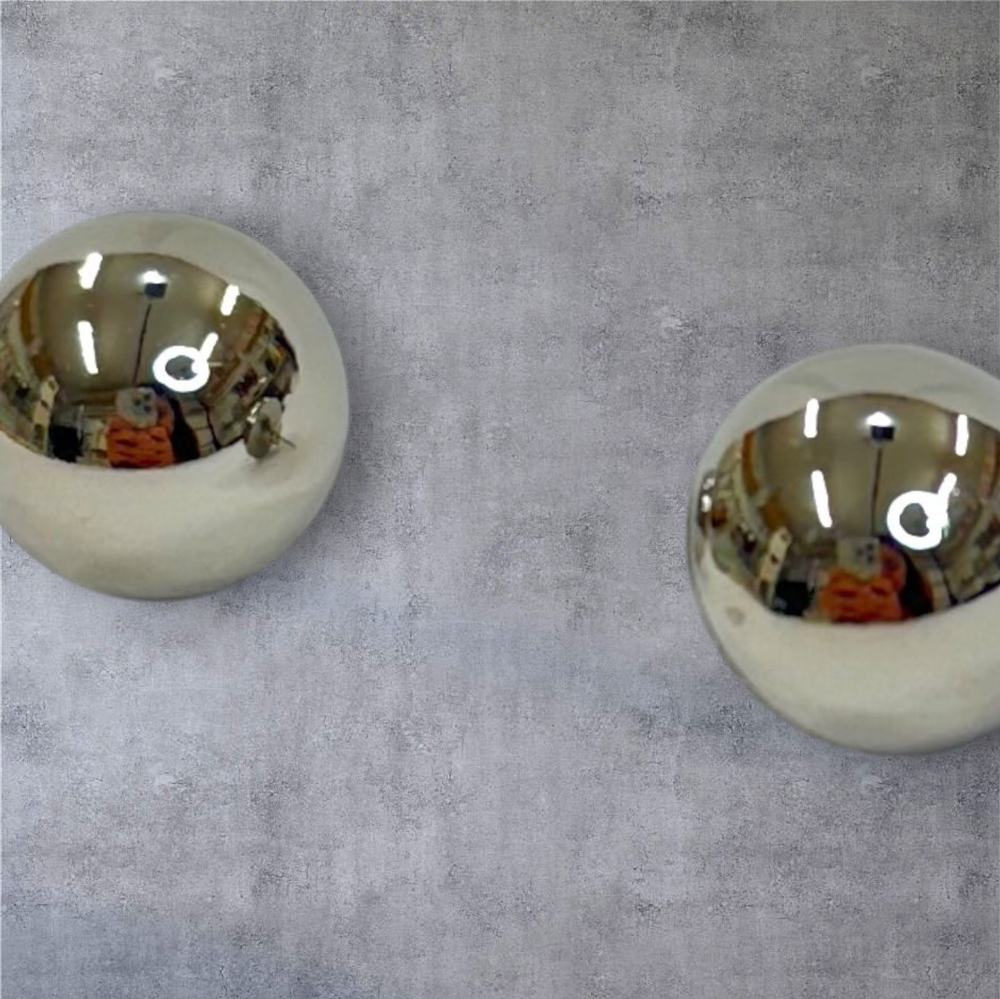Pendientes Media Bola 20 mm