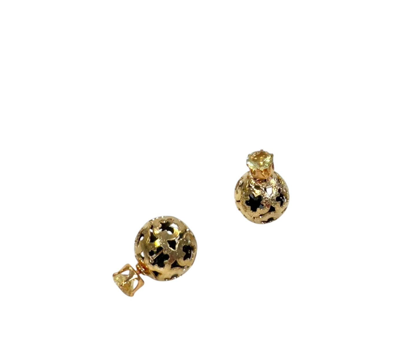 Pendientes Doble Esfera con Cristales