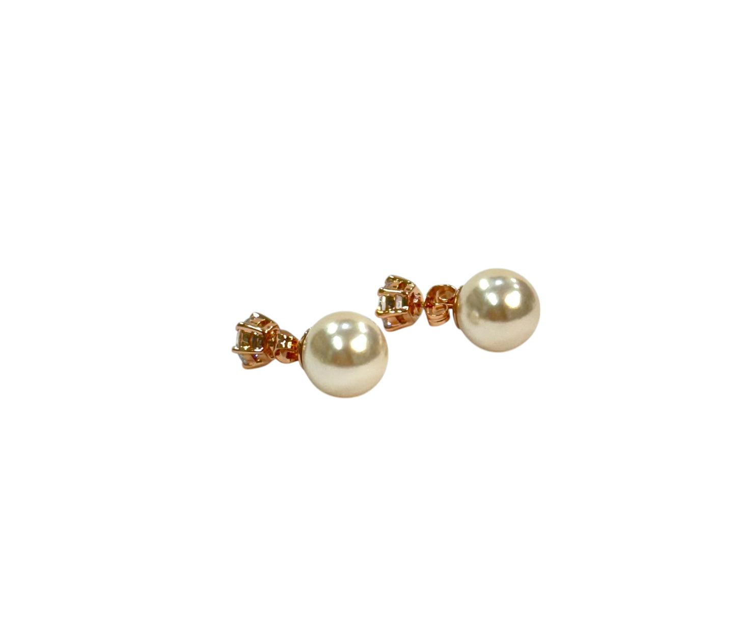 Pendientes Dobles (Perla y Cristal)