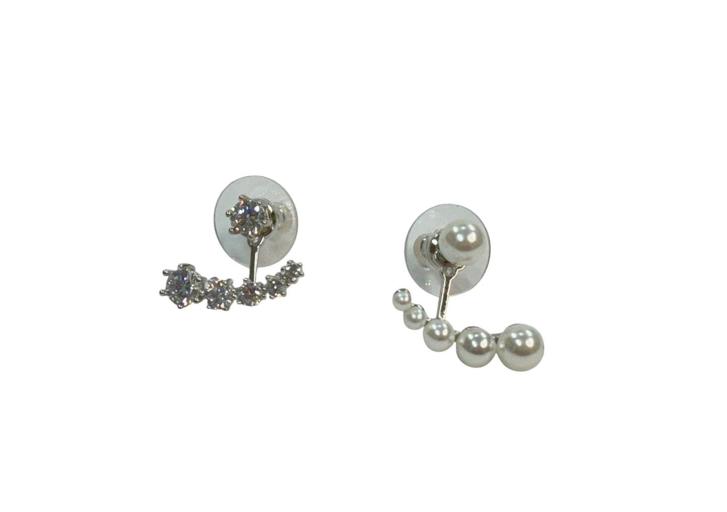 Pendientes Impar de Perlas y Cristal