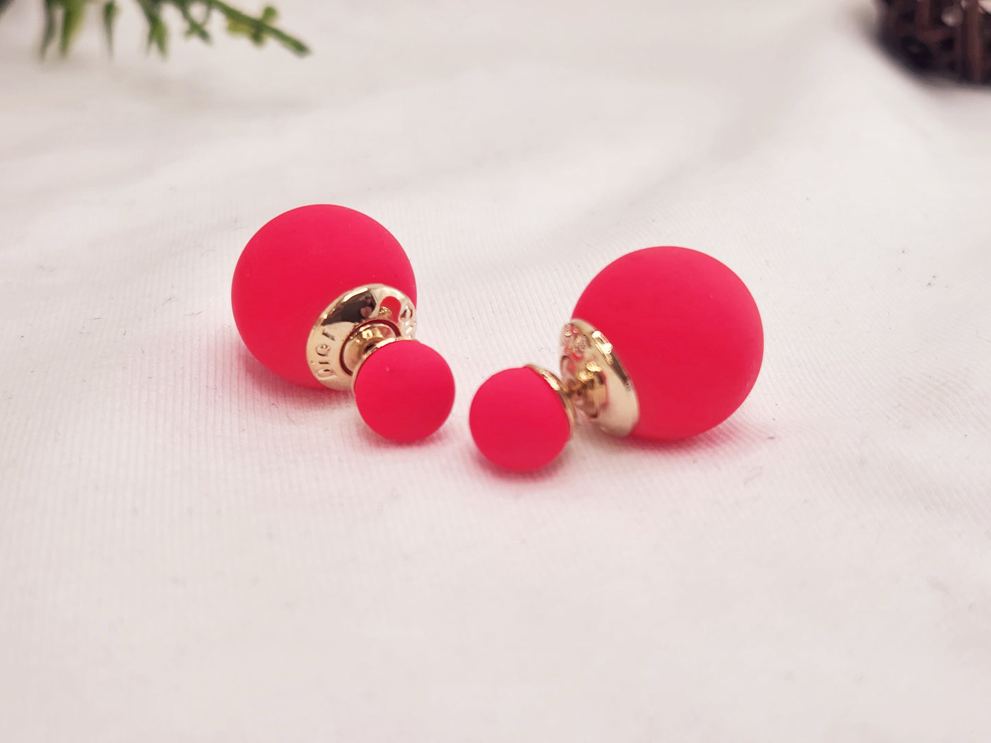Pendientes de Doble Bola