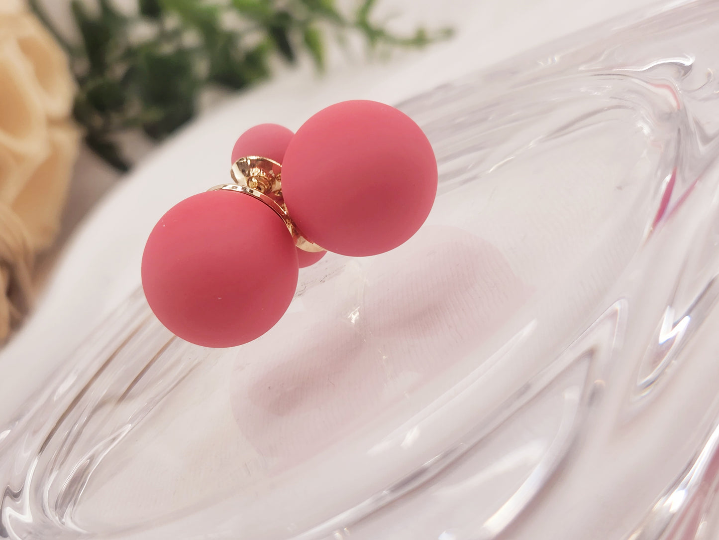 Pendientes de Doble Bola