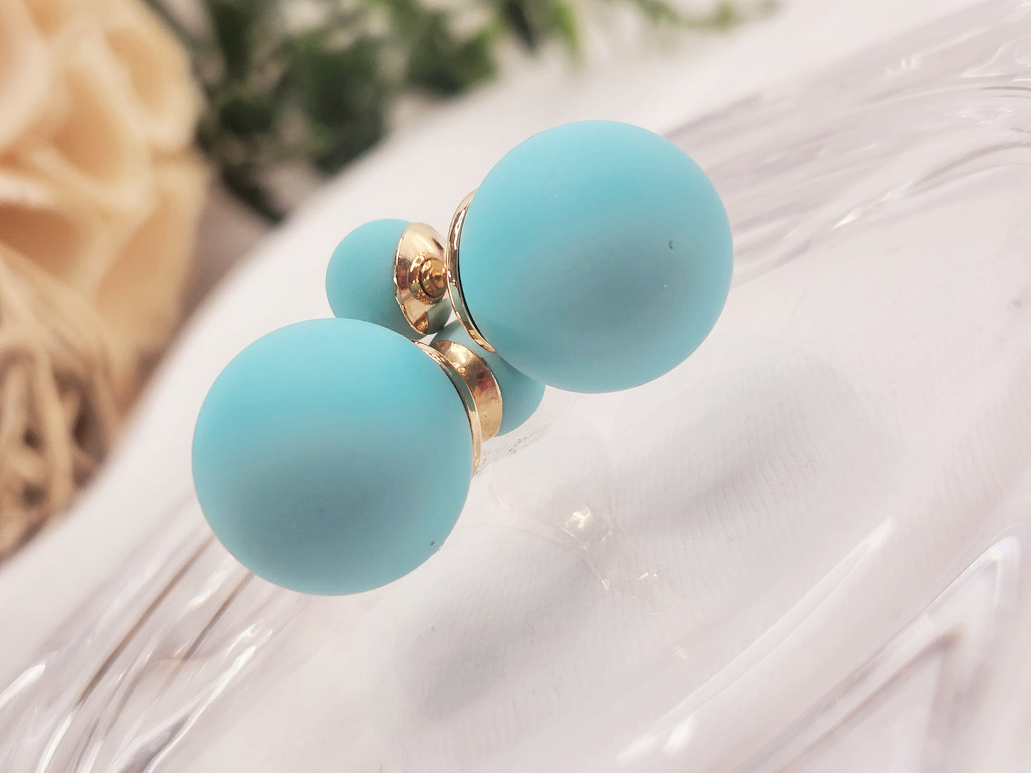 Pendientes de Doble Bola
