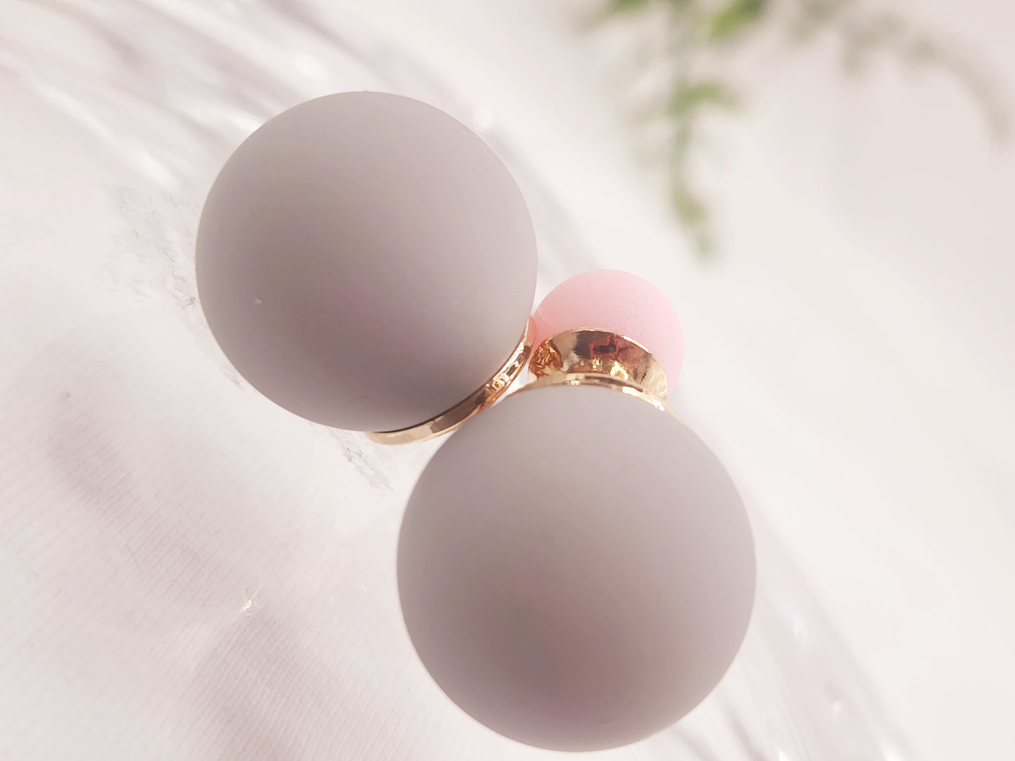 Pendientes de Doble Bola