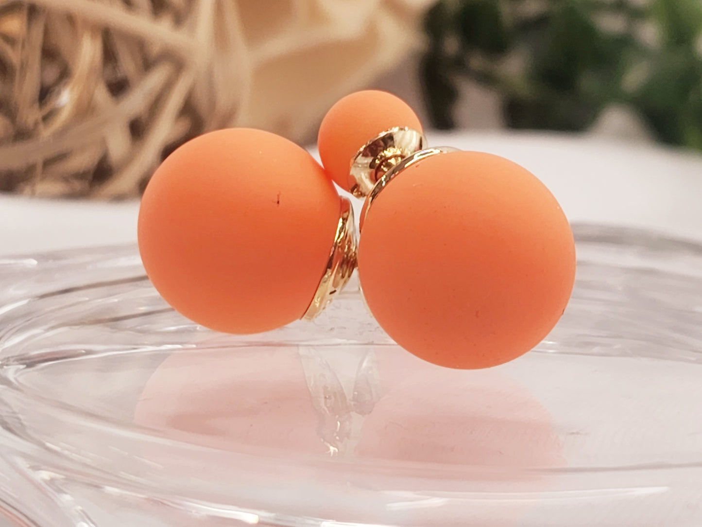 Pendientes de Doble Bola