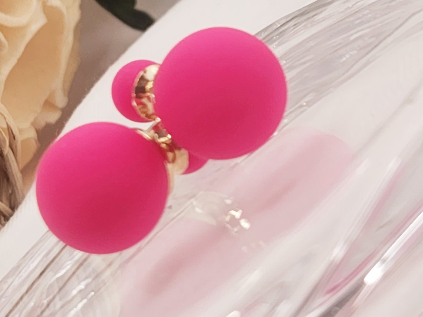 Pendientes de Doble Bola