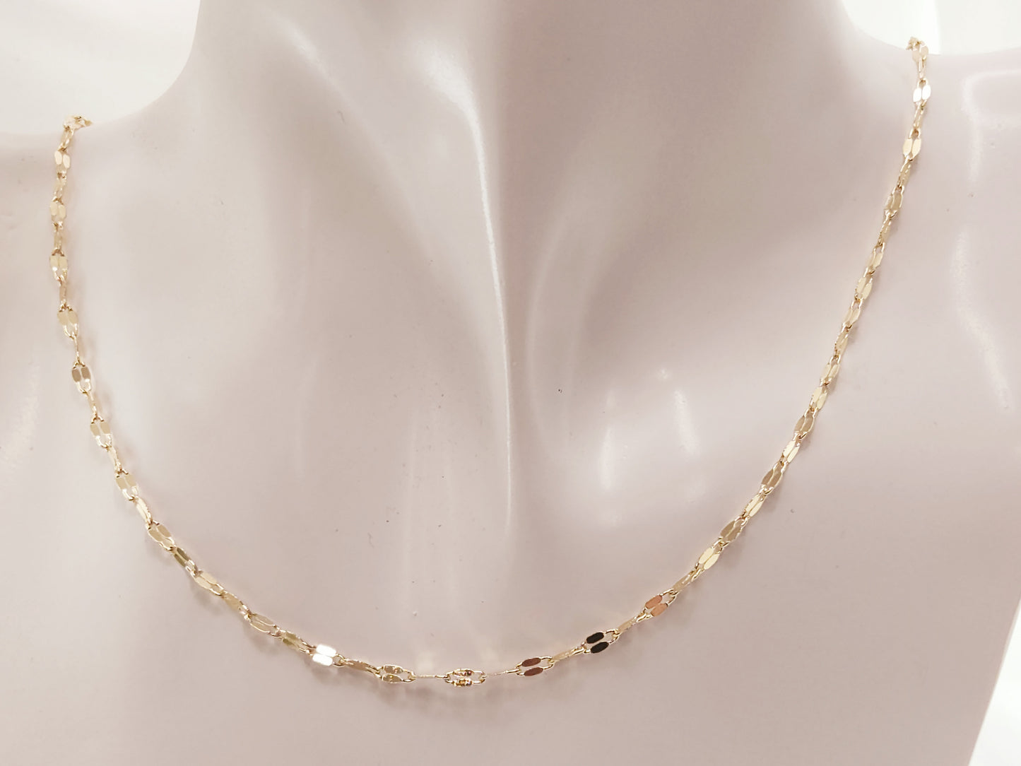 Gold Plated Chain Mirror Fabric 3mm Thick