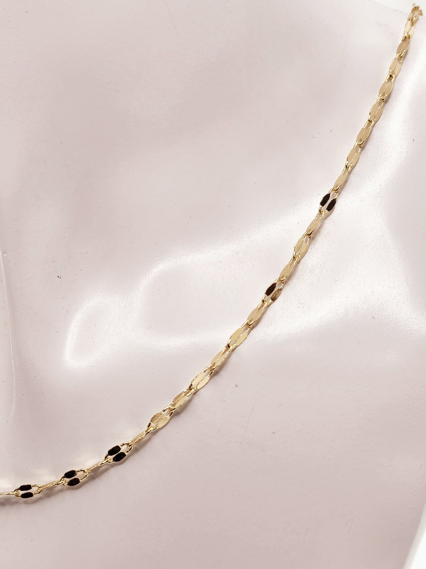 Gold Plated Chain Mirror Fabric 3mm Thick