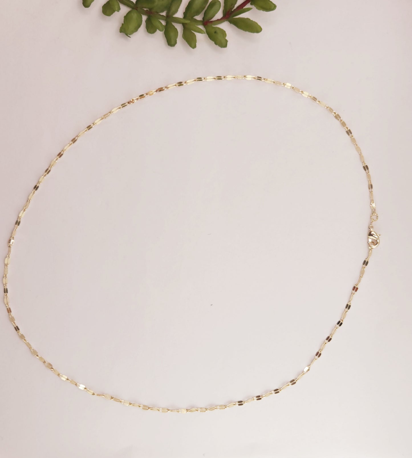 Gold Plated Chain Mirror Fabric 3mm Thick