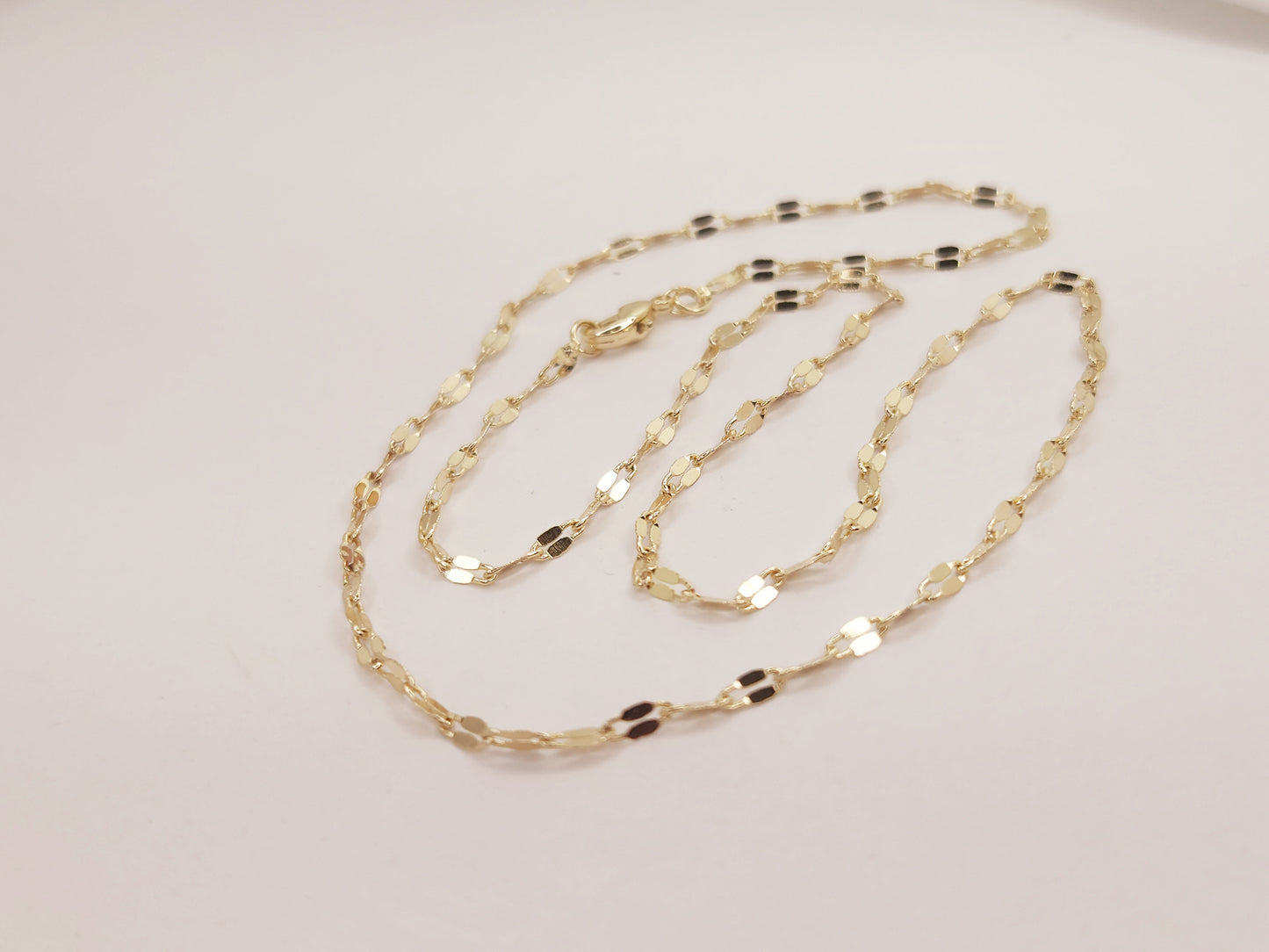 Gold Plated Chain Mirror Fabric 3mm Thick