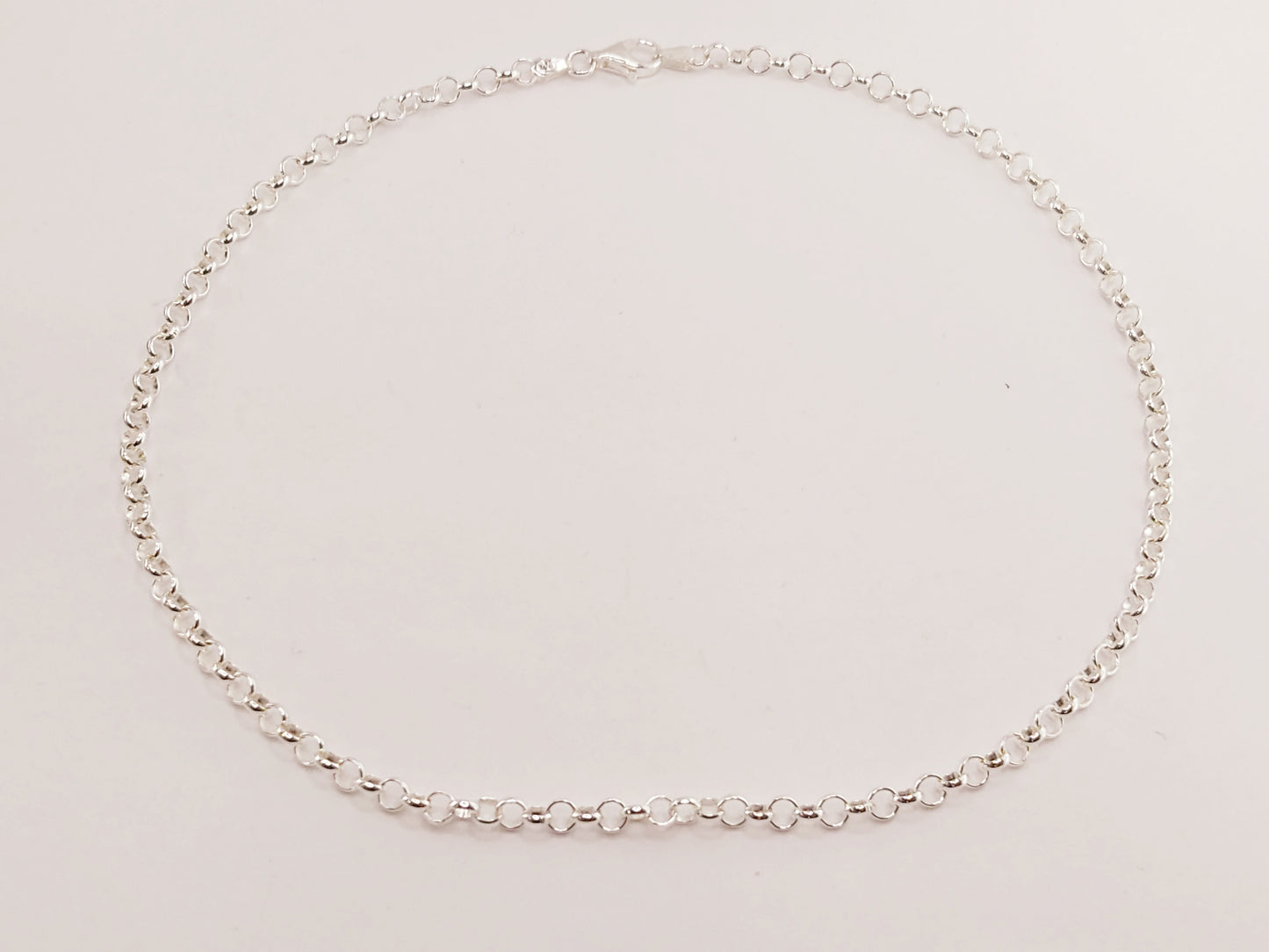 Rolo Woven Silver Chain 4mm