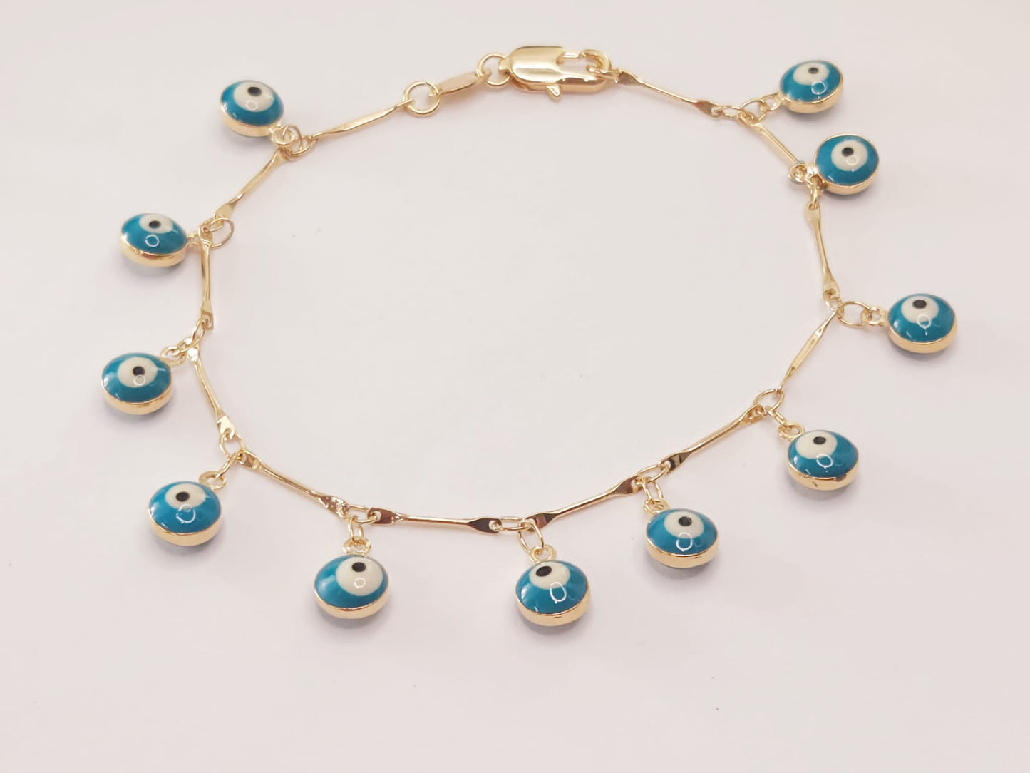 Pulsera de Oro Laminado de Ojos
