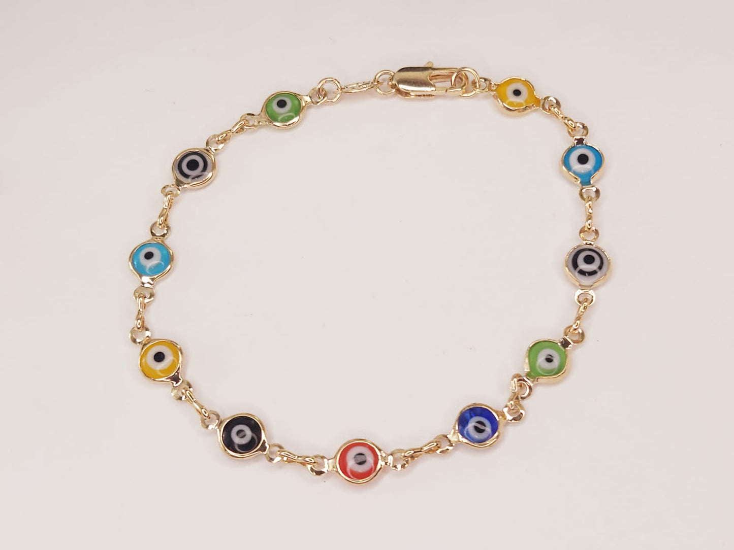 Pulsera de Oro Laminado de Ojos