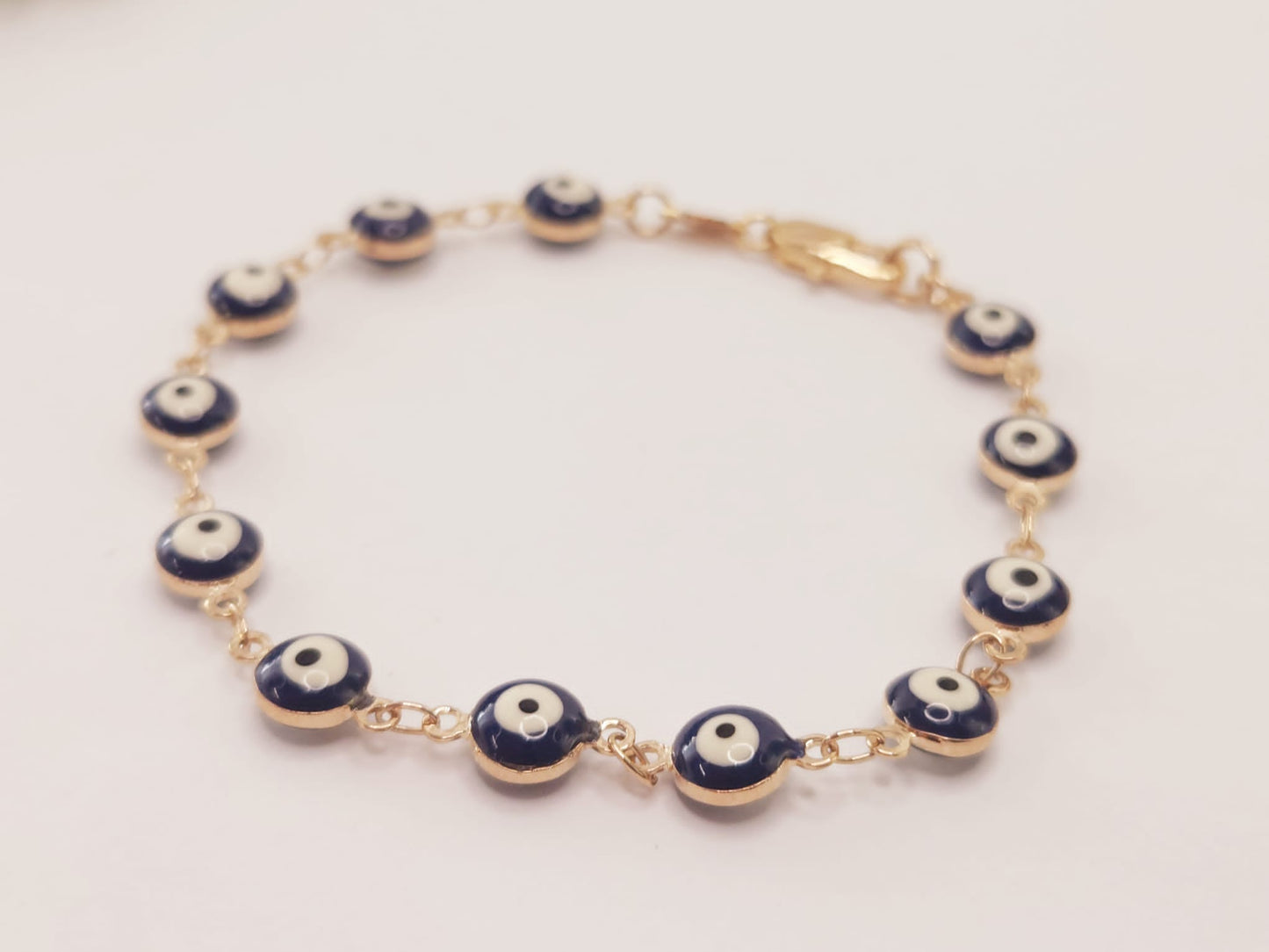 Pulsera de Oro Laminado de Ojos