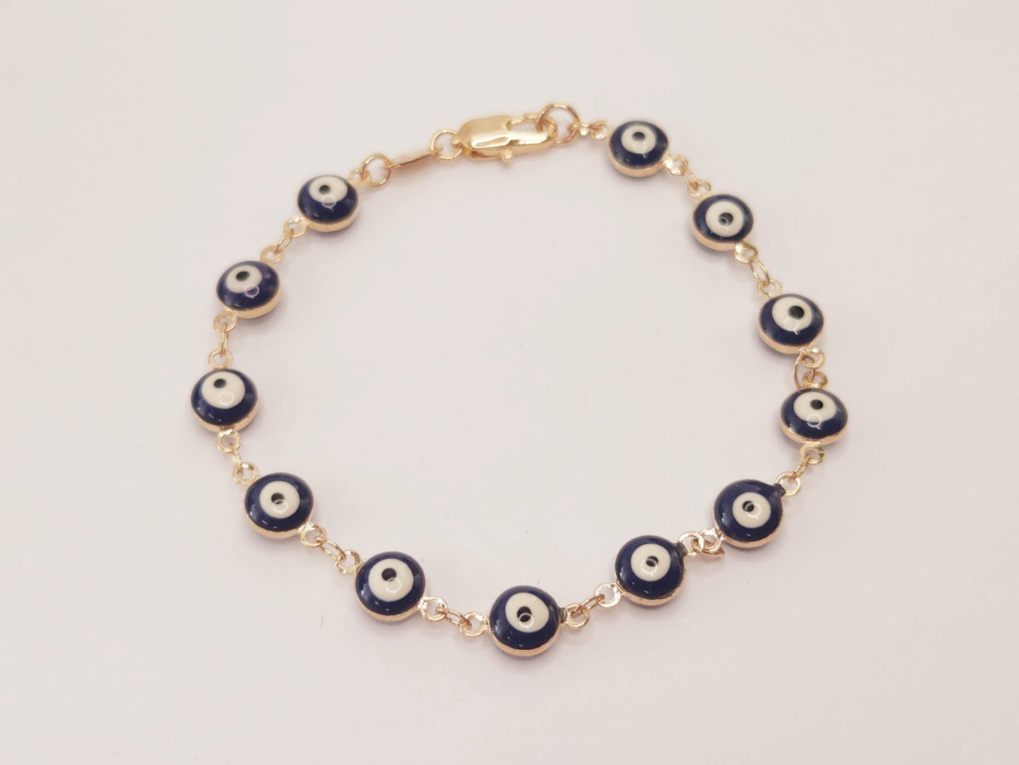 Pulsera de Oro Laminado de Ojos