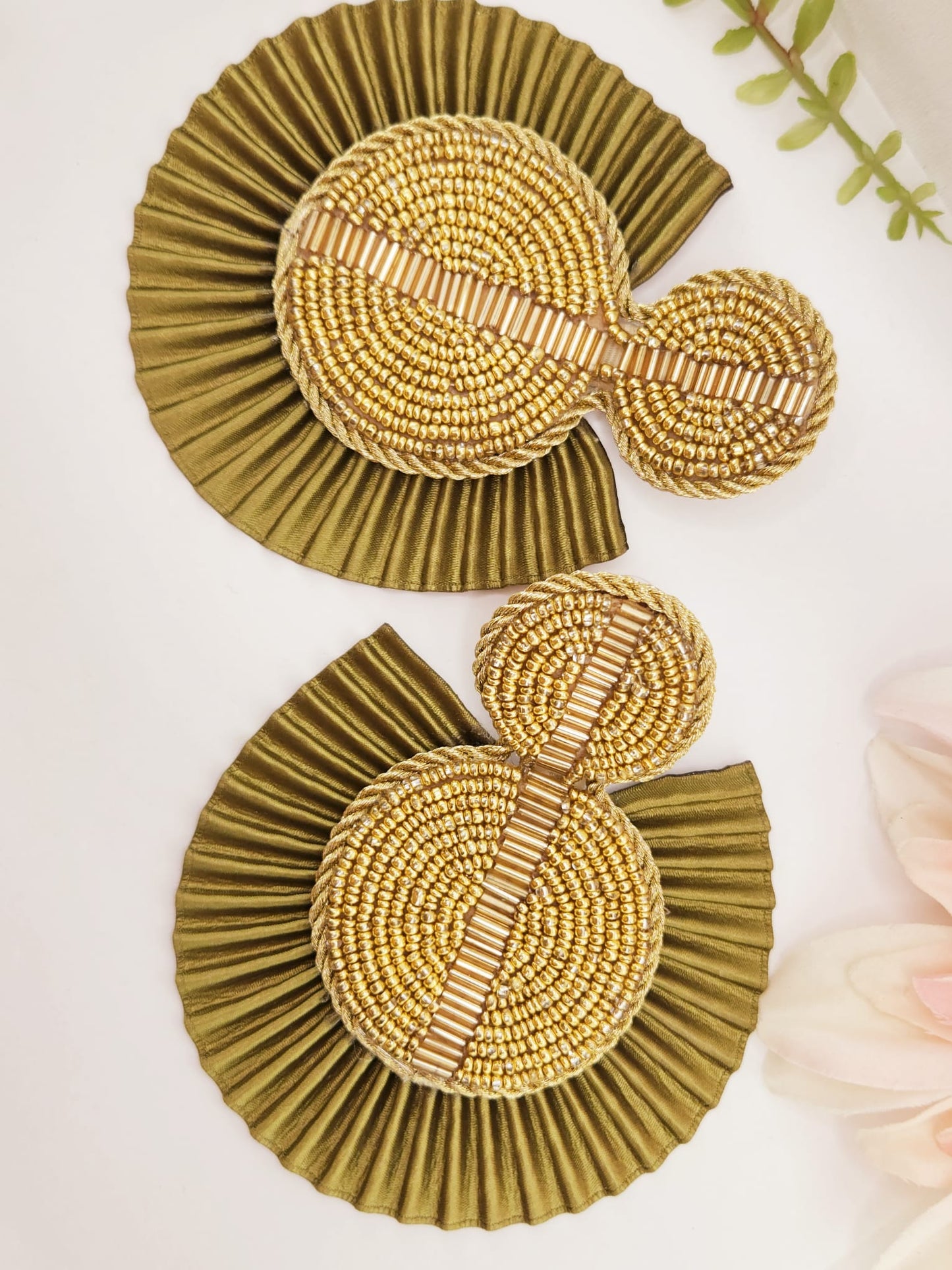 Large circular earrings