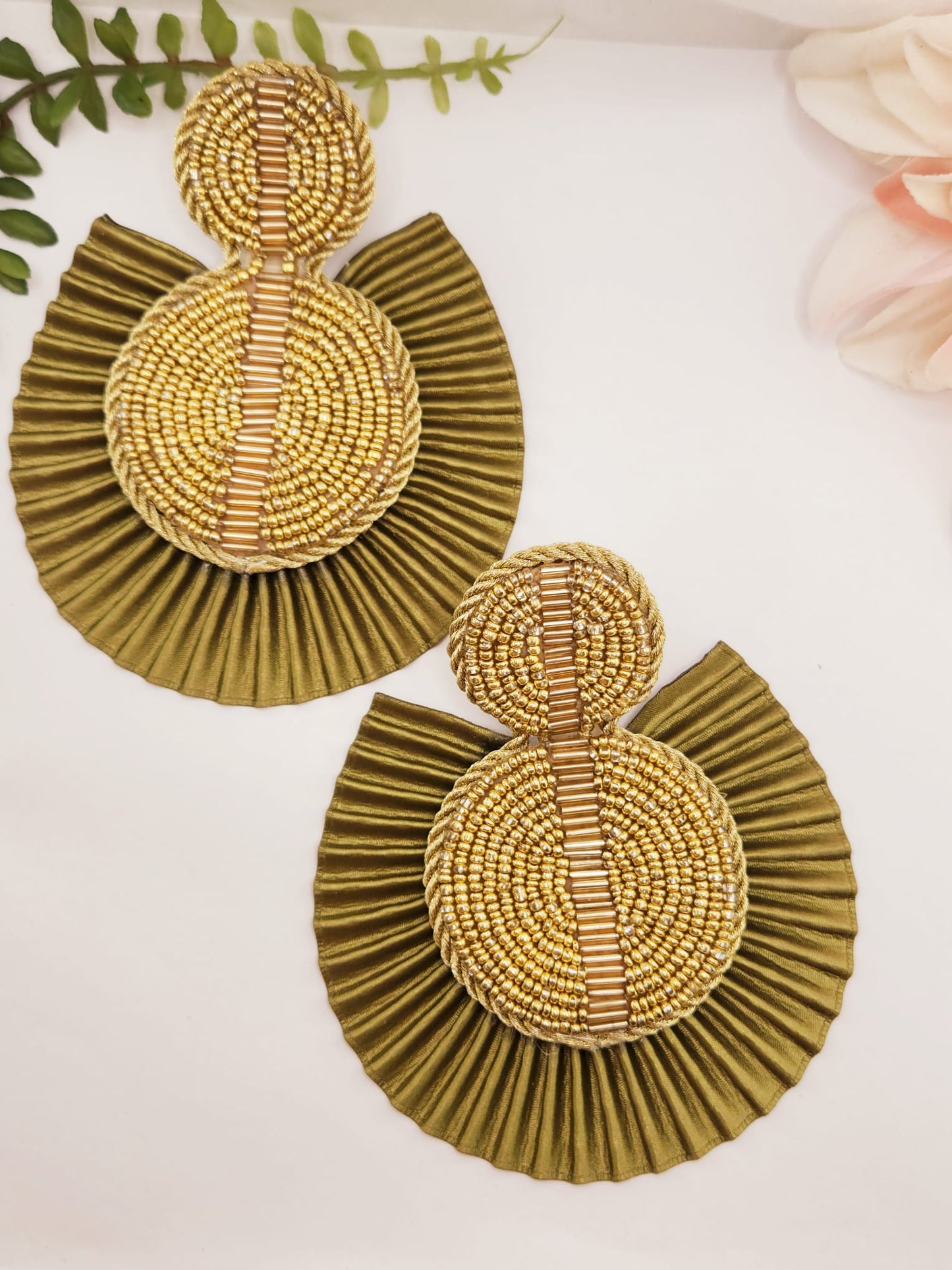 Large circular earrings
