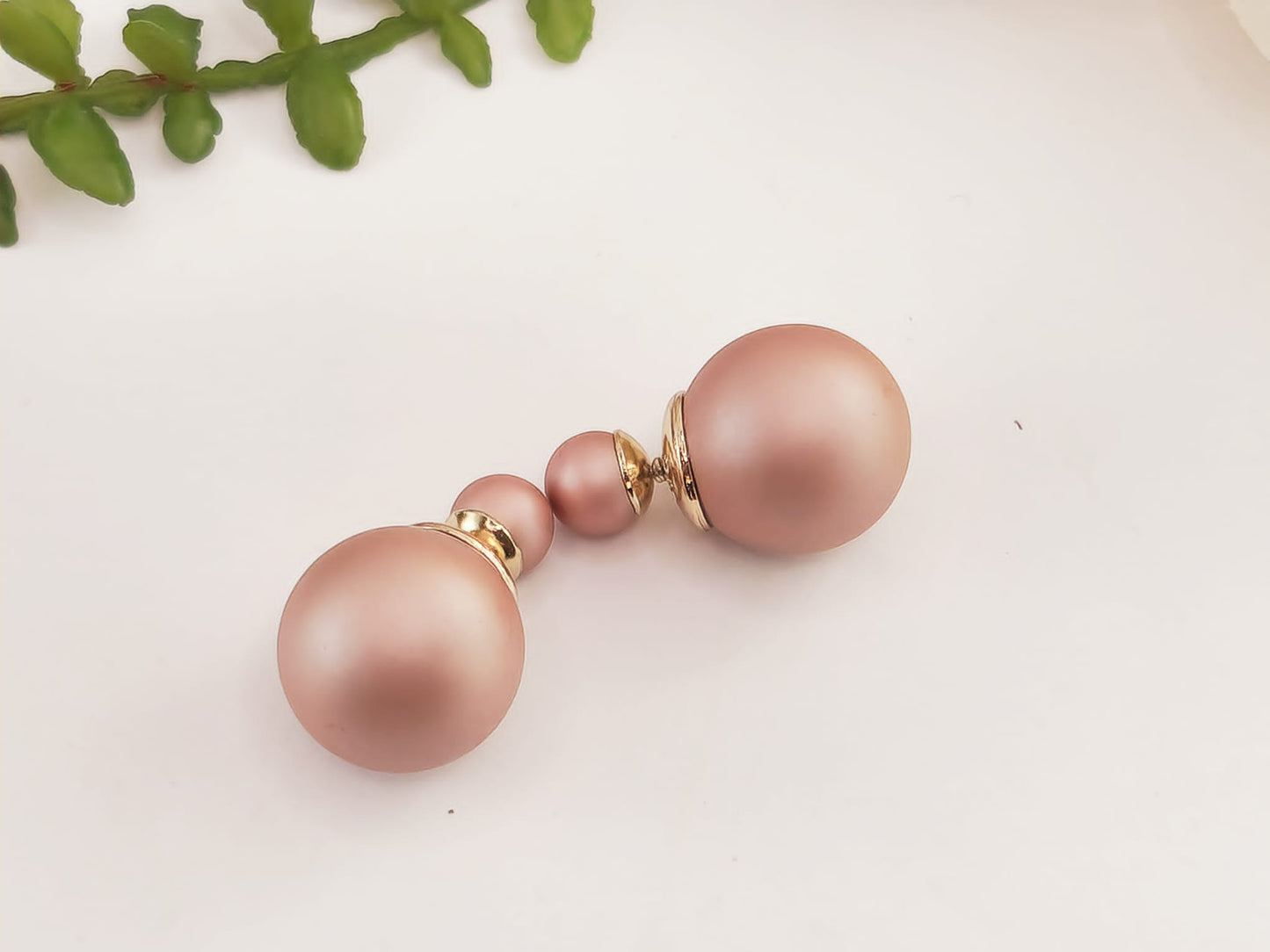 Pendientes de Doble Bola