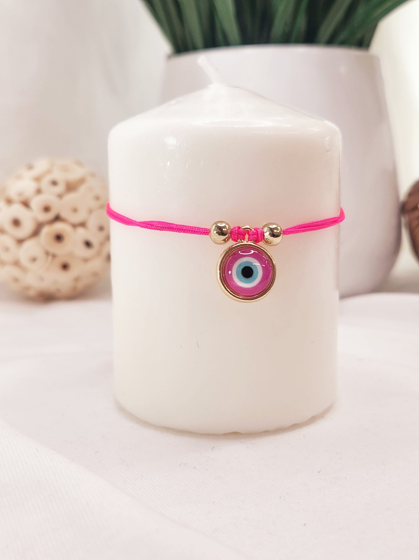 Summer Thread Bracelet with Turkish Eye