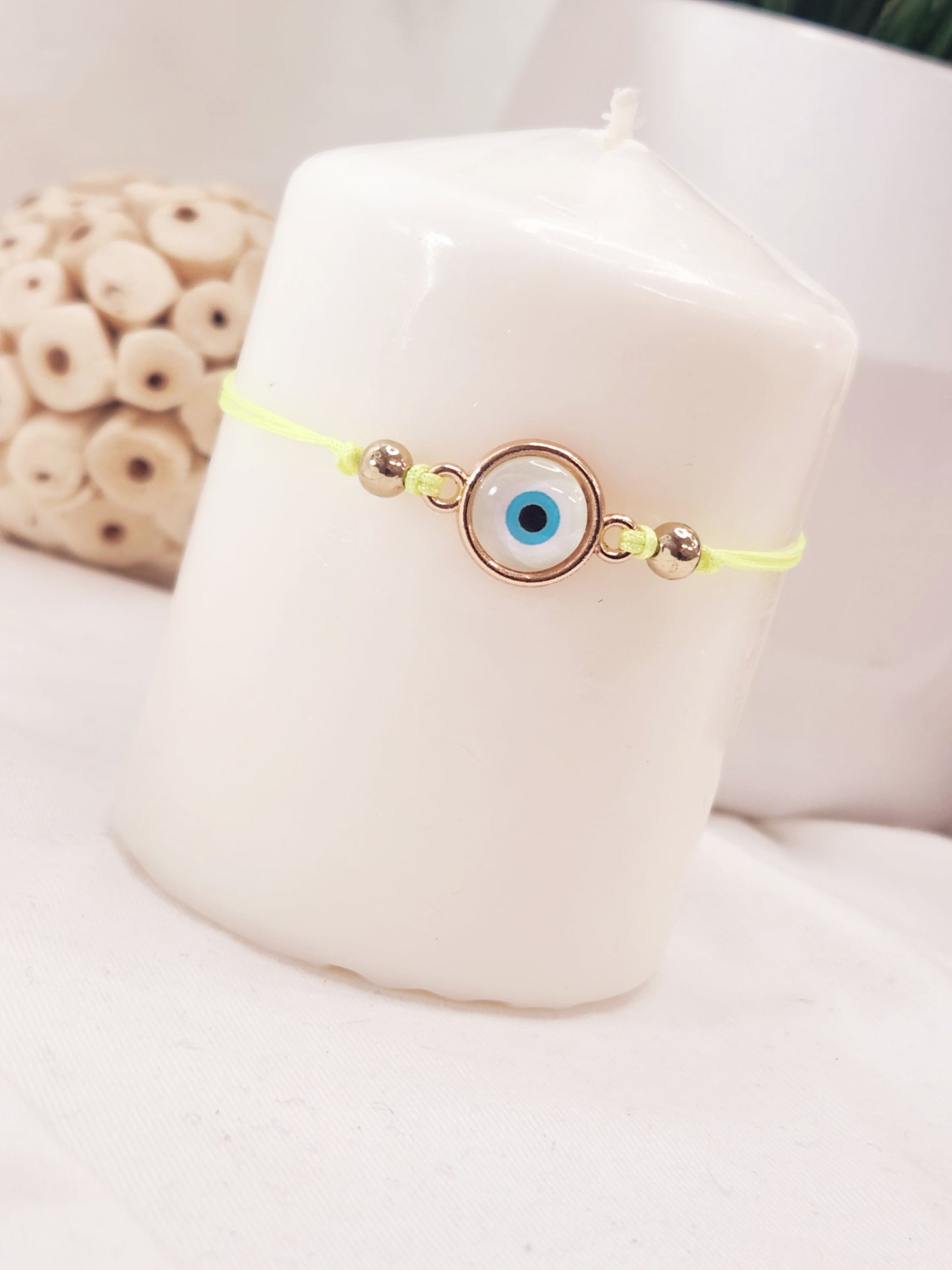 Summer Thread Bracelet with Turkish Eye