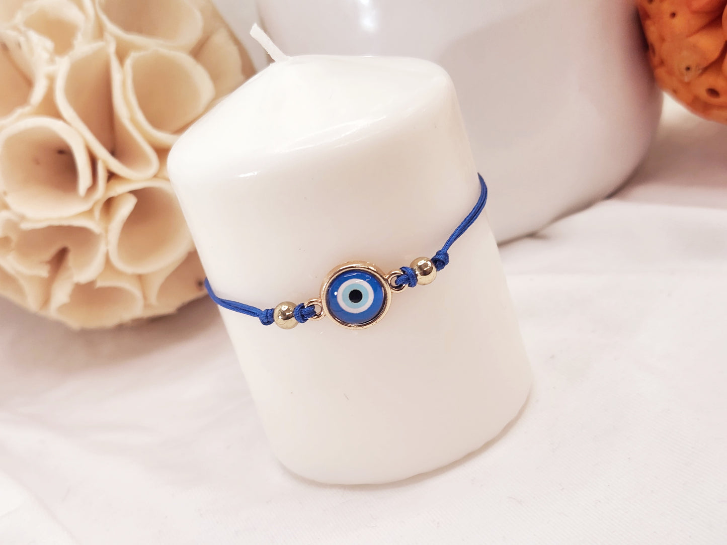 Summer Thread Bracelet with Turkish Eye