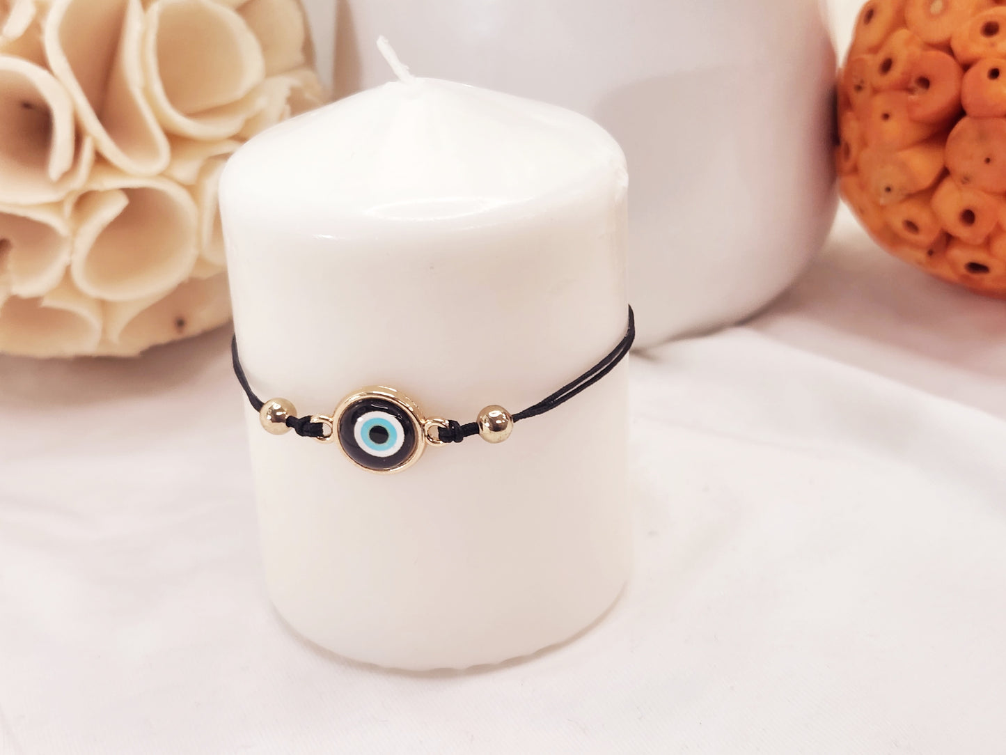 Summer Thread Bracelet with Turkish Eye