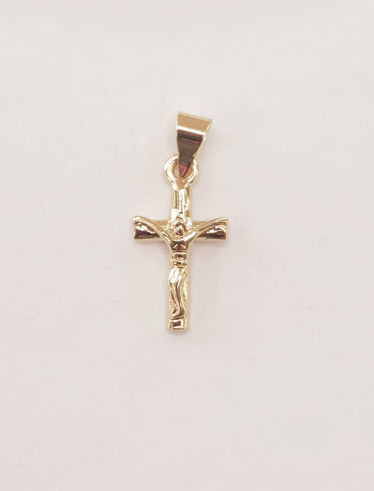 Gold Plated Pendant, Jesus on the Cross