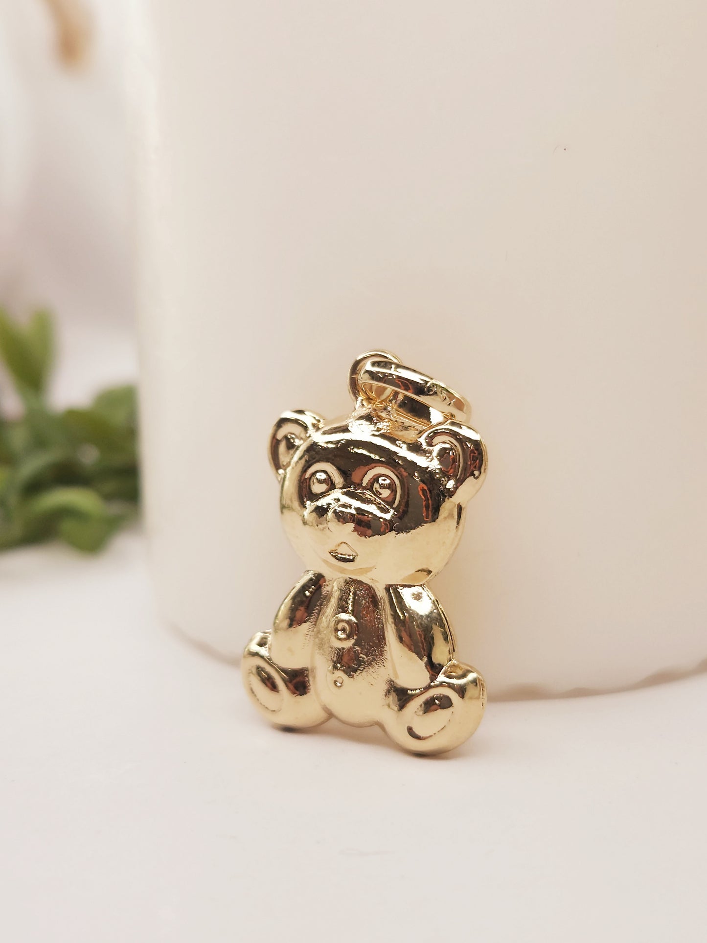 Gold Plated Pendant, Baby Bear