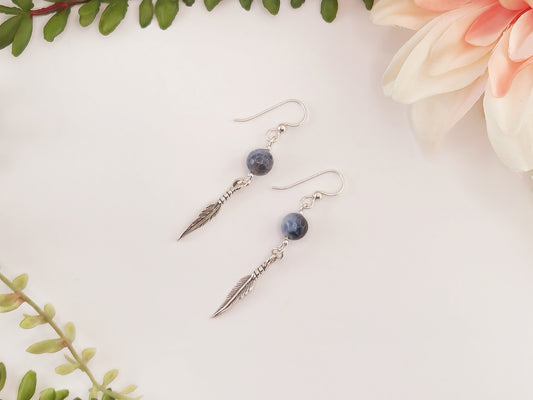 925 Silver Earrings "April"