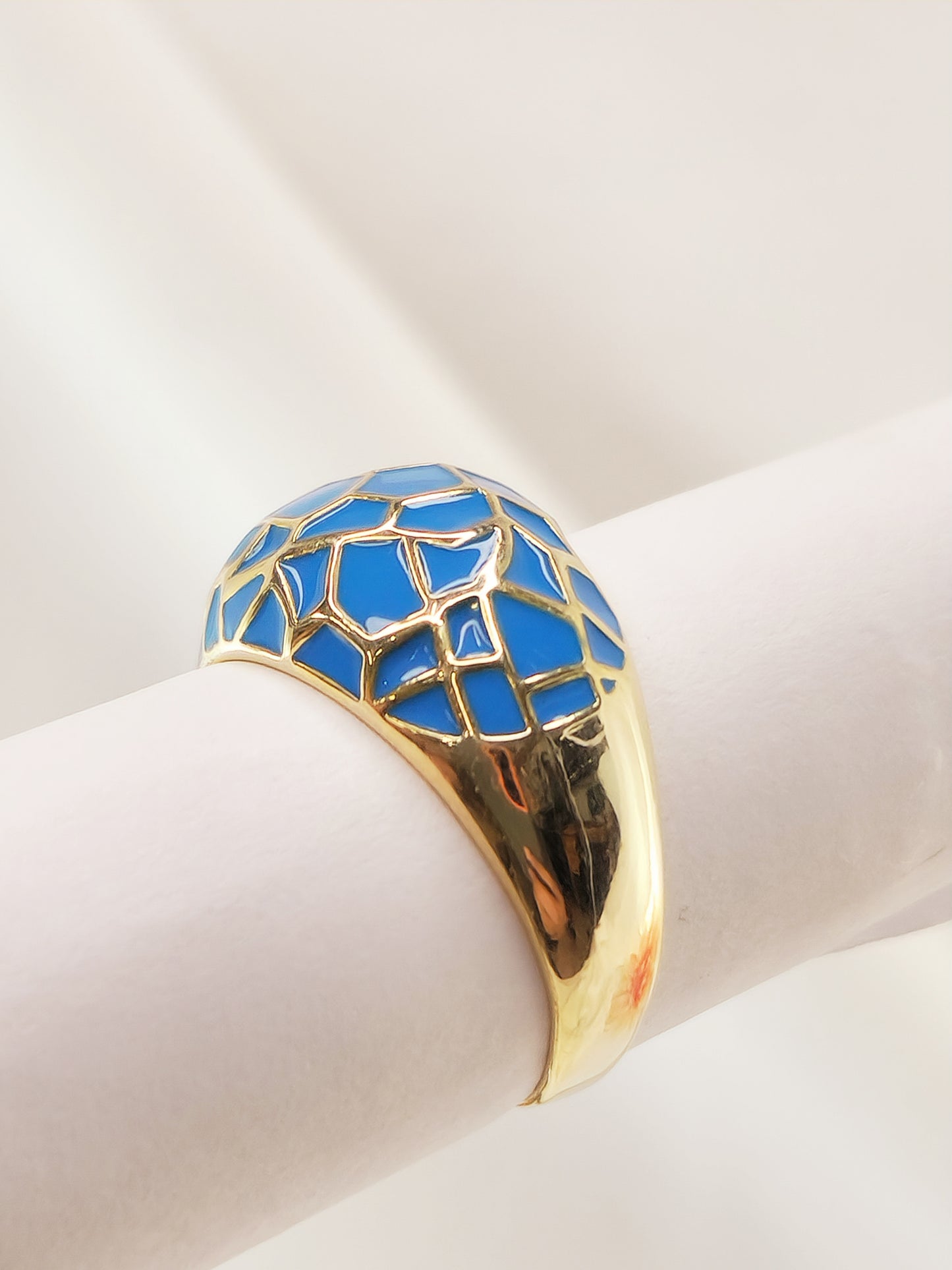 Lia Geometric Gold Plated Ring