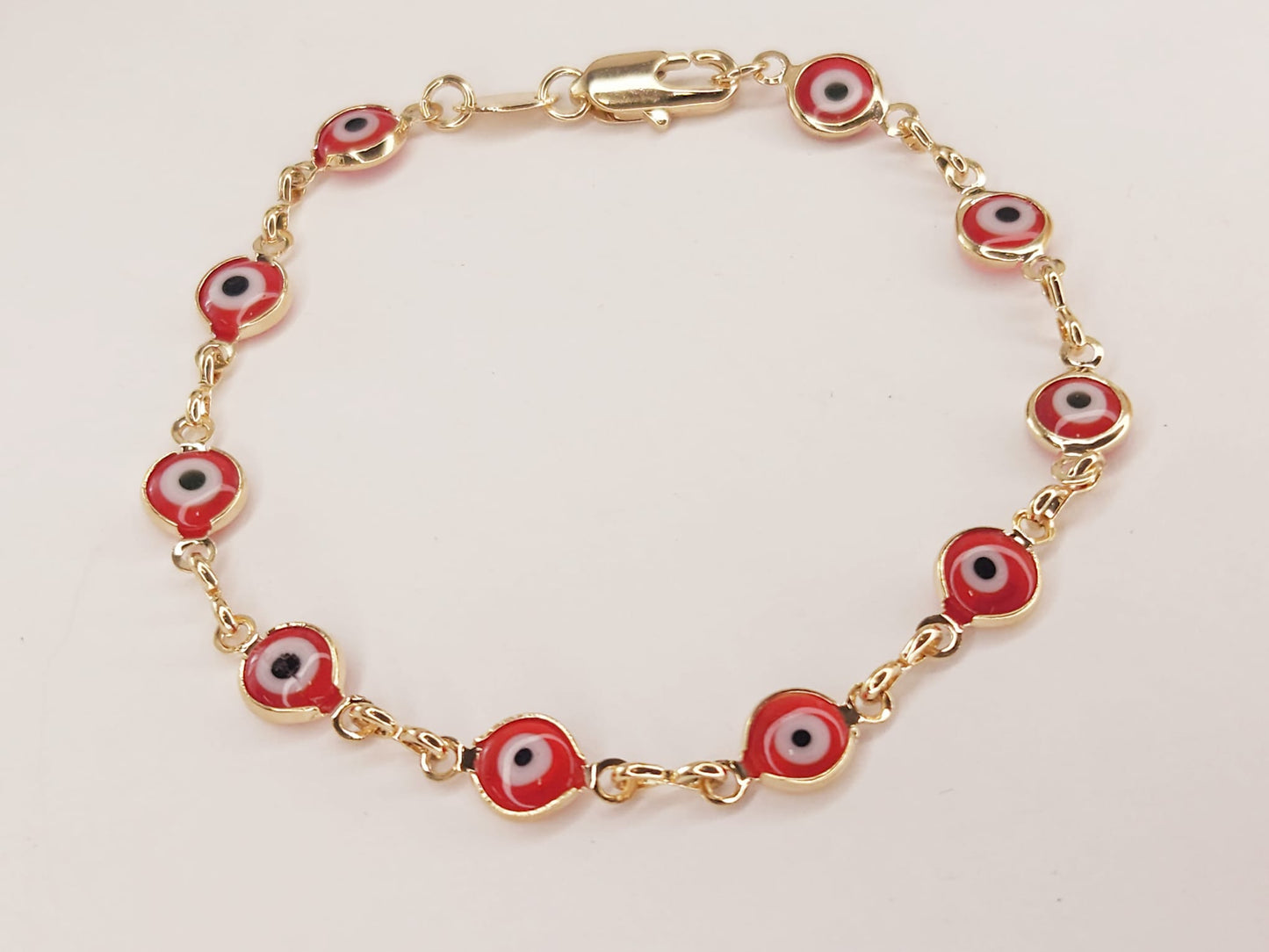 Pulsera de Oro Laminado  de Ojos